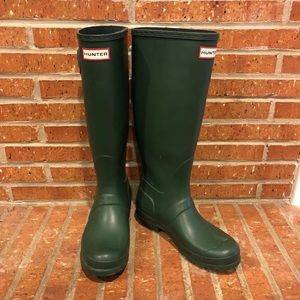 Green Hunter Tall Rain Boots